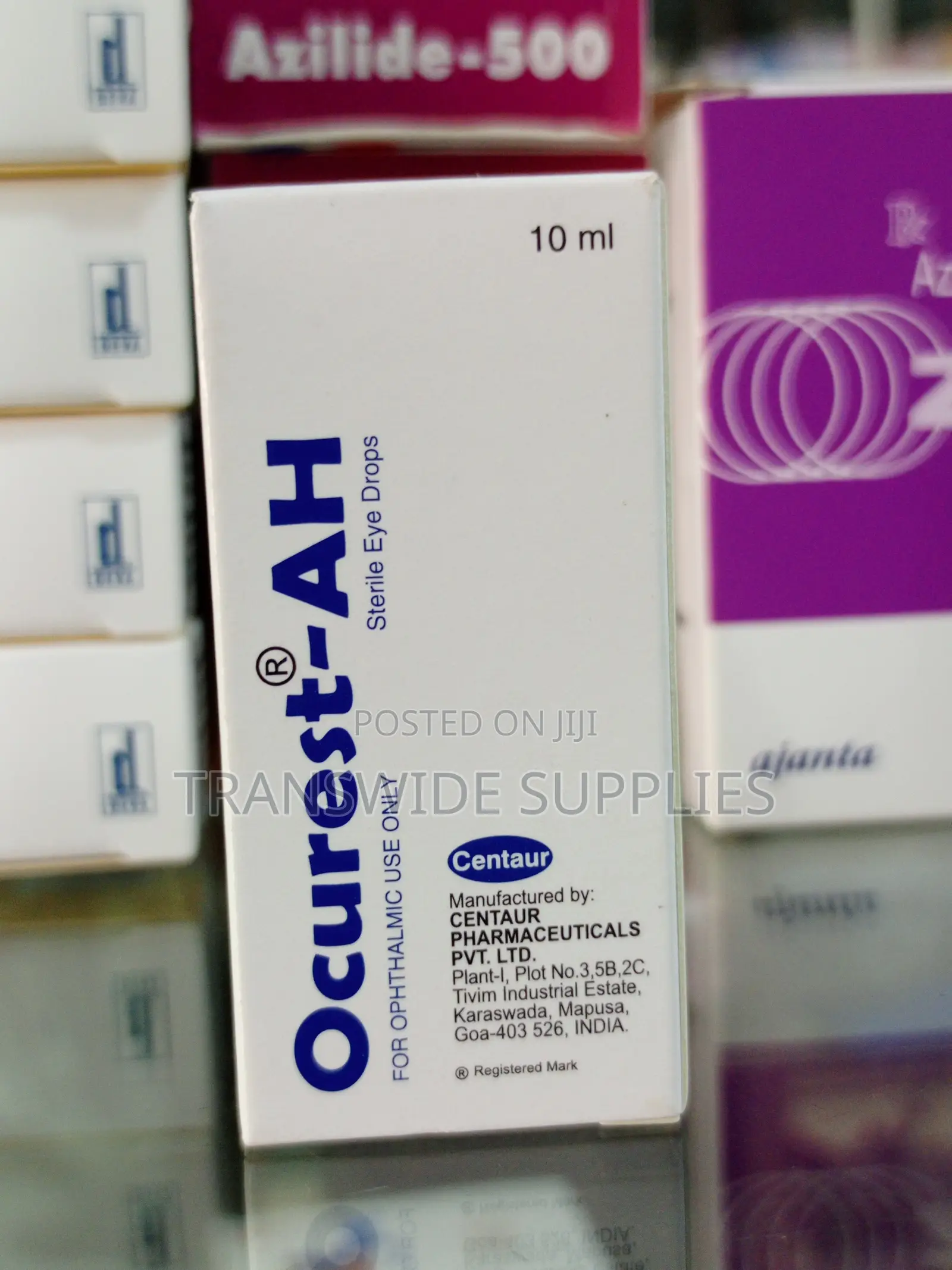 Ocurest-Ah 10ml Eye Whitener Eye Drop - For Itchy Red Eyes