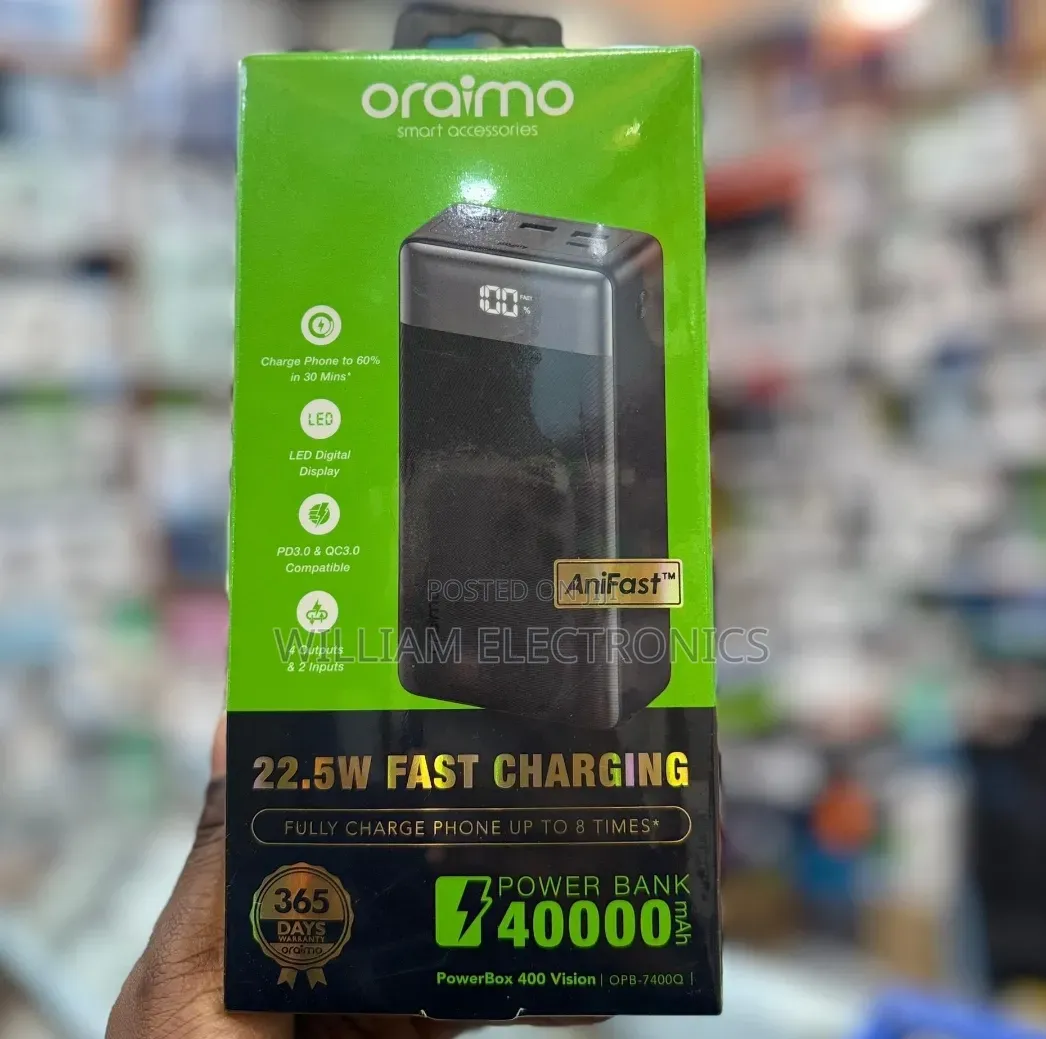 Oraimo 40000mah Power Bank/ Oraimo Portable Power Bank