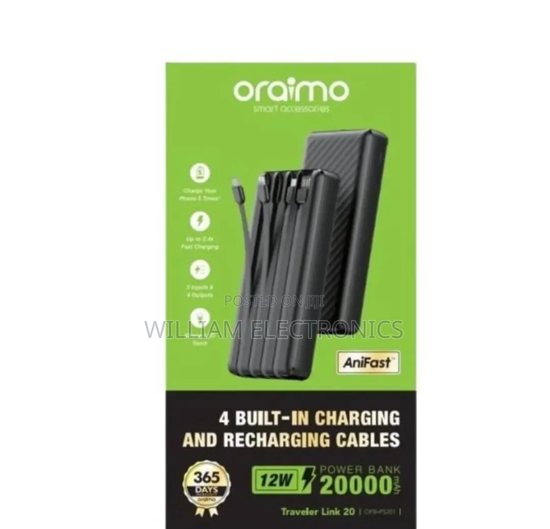 Oraimo Travel Link 20 Power Bank/Oraimo 20000mah Power Bank