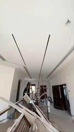 Gypsum Ceiling Installed With Neon Lights