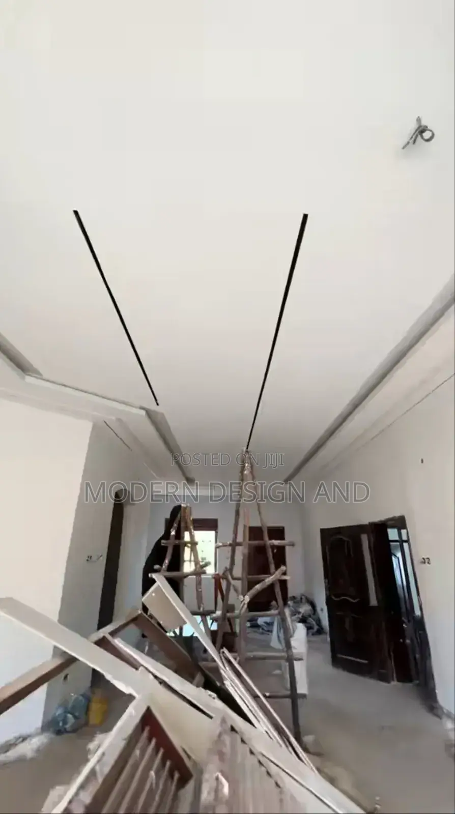 Gypsum Ceiling Installed With Neon Lights