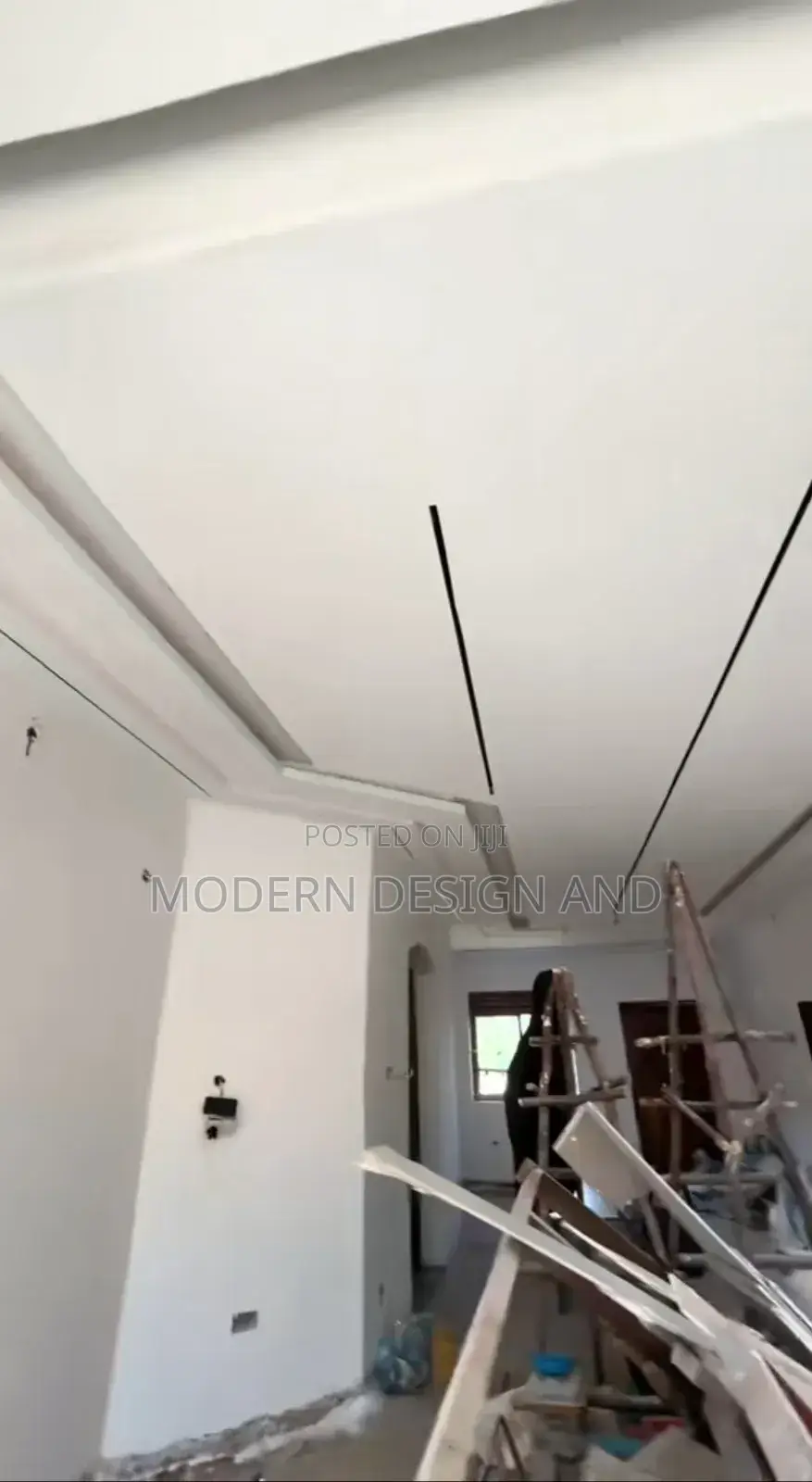 Gypsum Ceiling Installed With Neon Lights