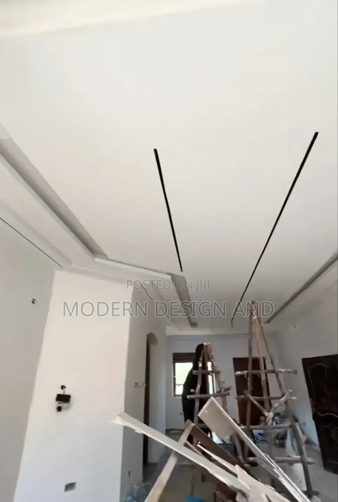 Gypsum Ceiling Installed With Neon Lights