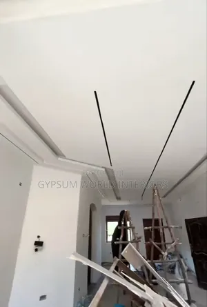 Gypsum Ceiling Installed With Neon Lights