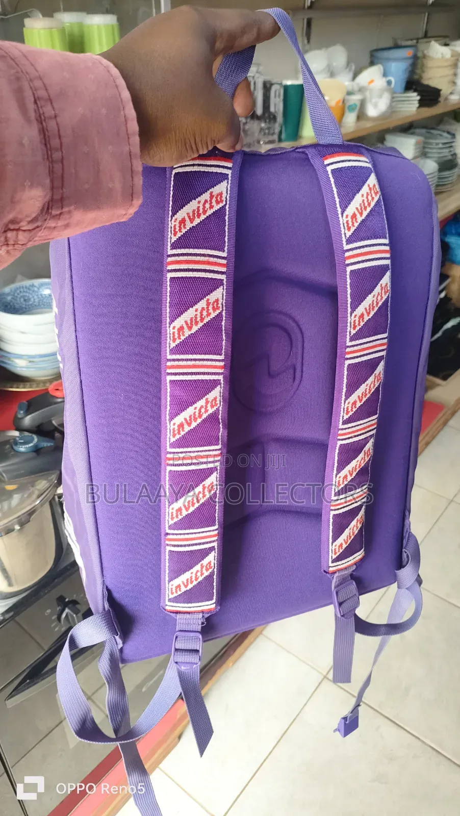 Uk Used Vintage Purple Invicta Backpack.