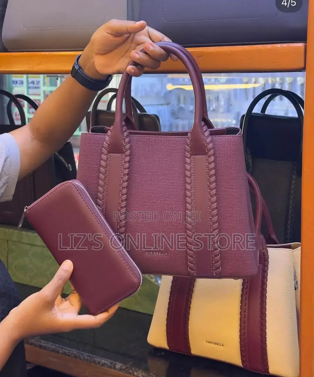 Burgundy Chrisbella Handbag