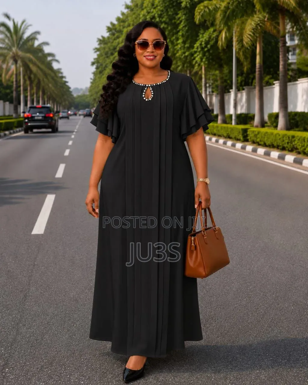 Ever-Pretty Pleated Maxi Dress