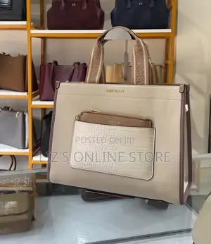Burgundy Tote Bag Set Features Amatching Structured Wallet