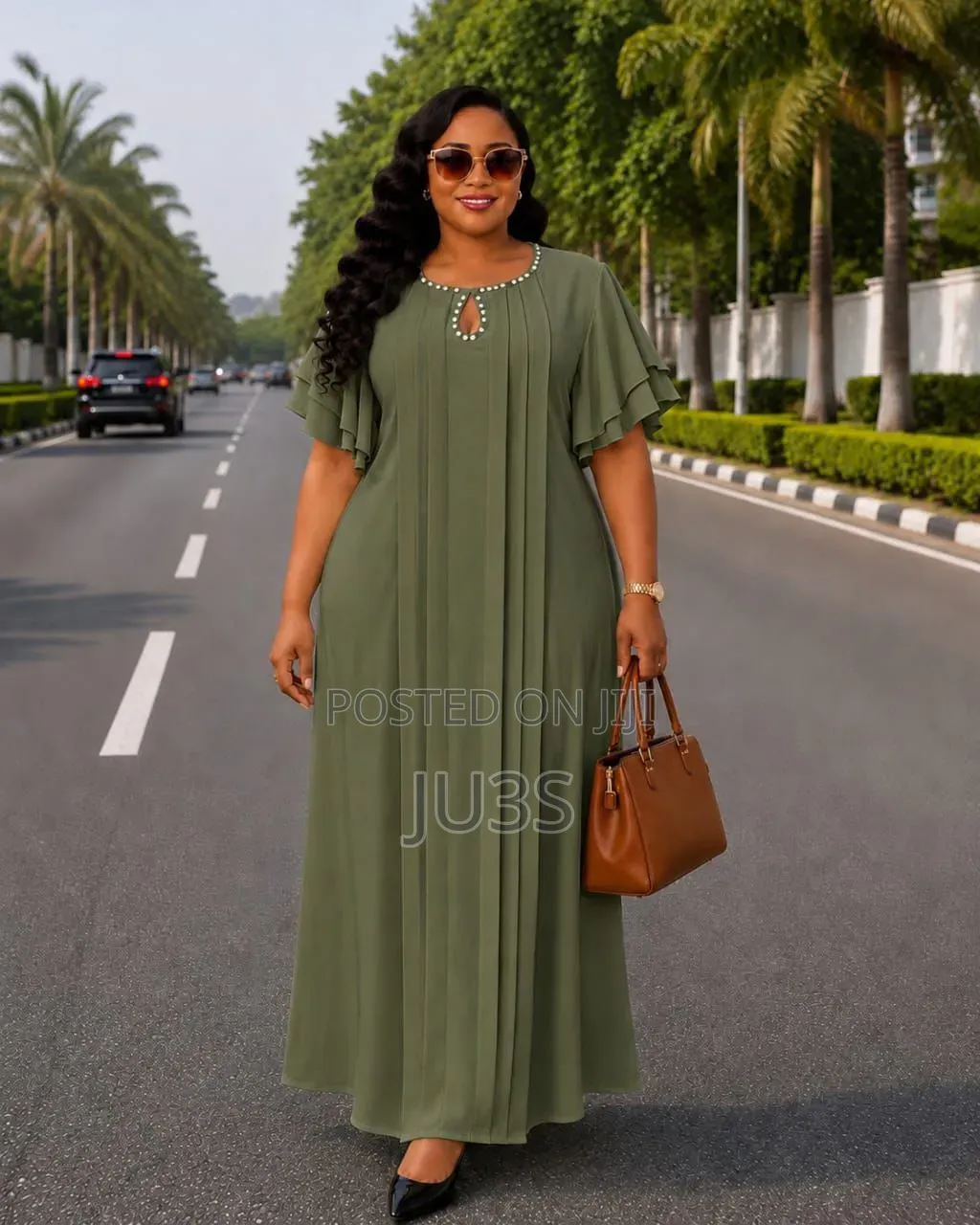 Ever-Pretty Pleated Maxi Dress