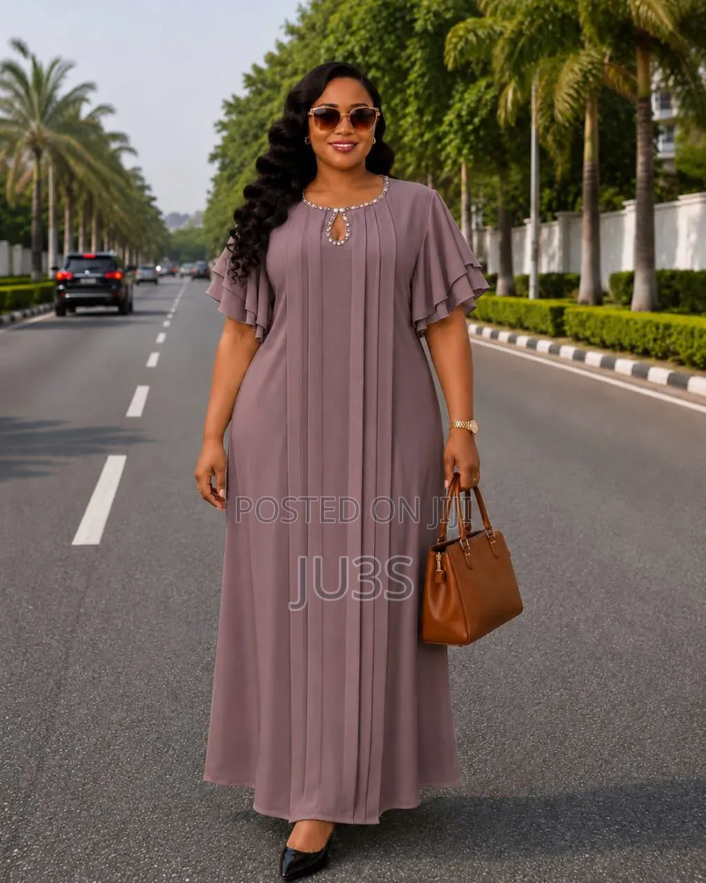 Ever-Pretty Pleated Maxi Dress