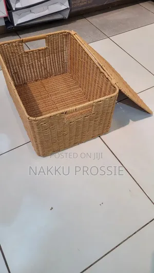 Lidded Wicker Basket