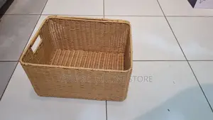 Lidded Wicker Basket