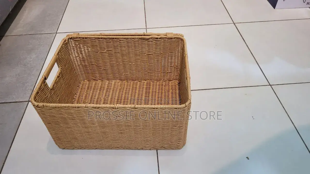Lidded Wicker Basket