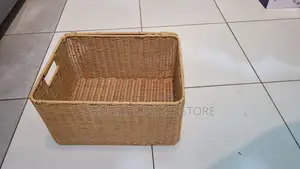 Lidded Wicker Basket