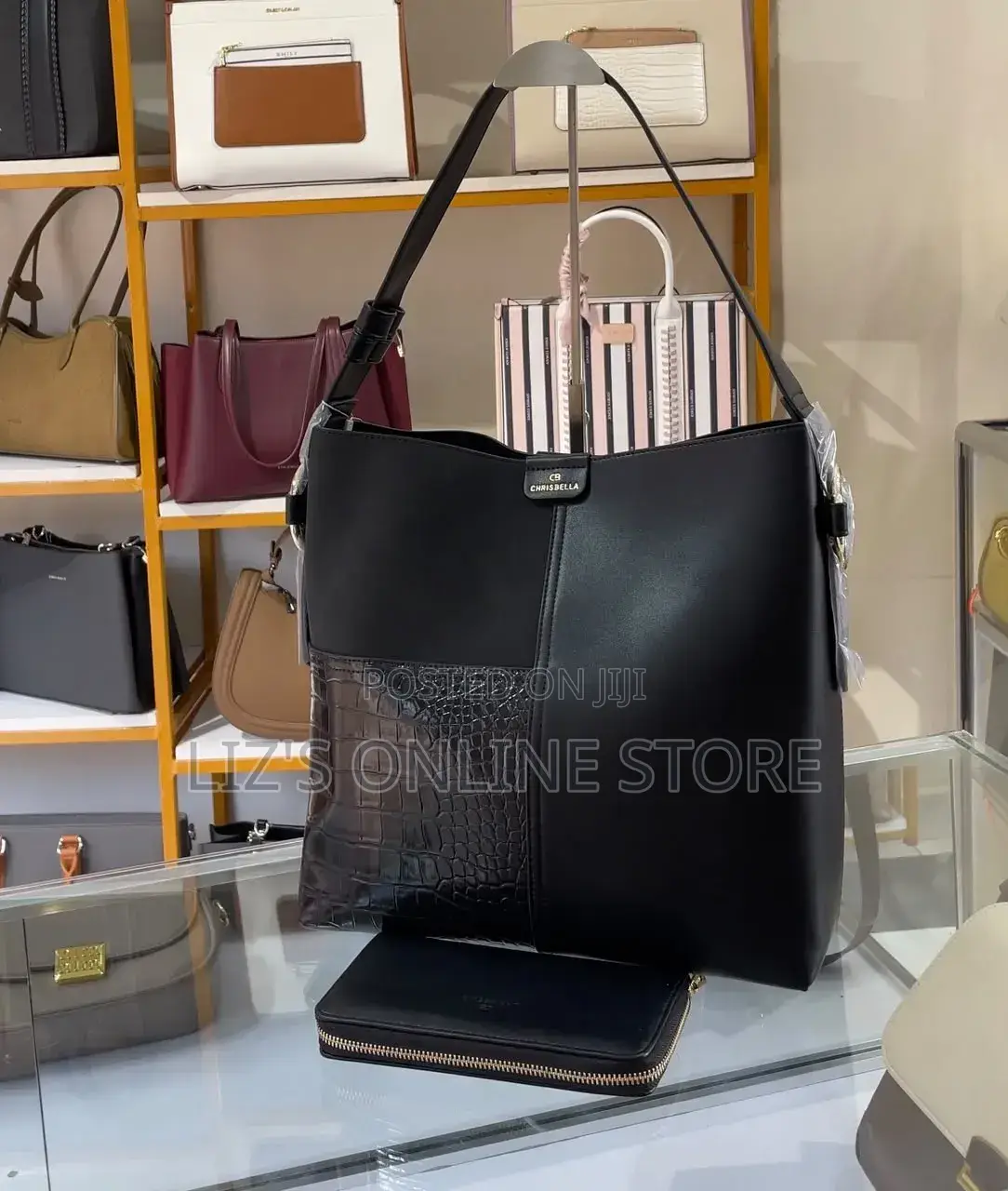 Black Chrisbella Tote Bag Black