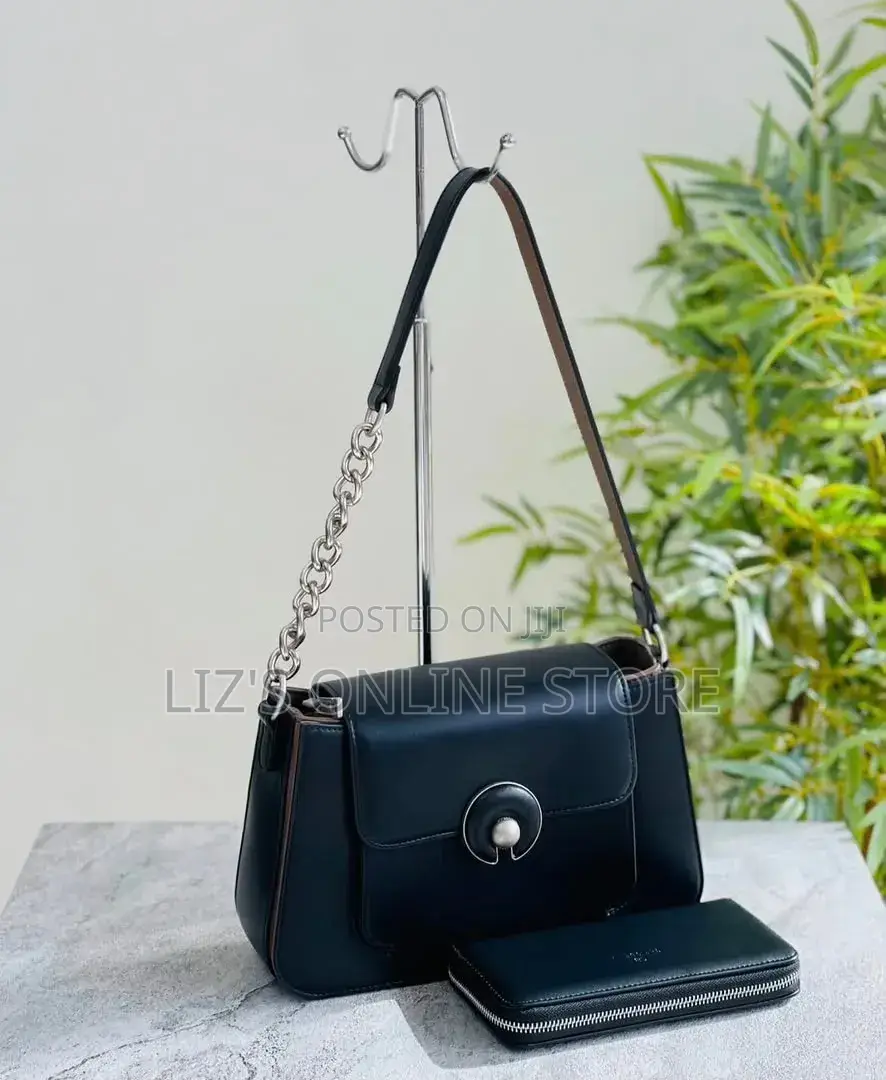 Brown Chrisbella Tote, and Black Hand Bag Sets