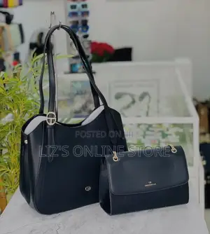 Brown Chrisbella Tote, and Black Hand Bag Sets