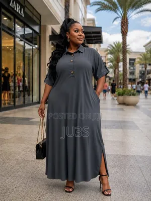 Shein Curve+ Plus-Size Shirt Dress