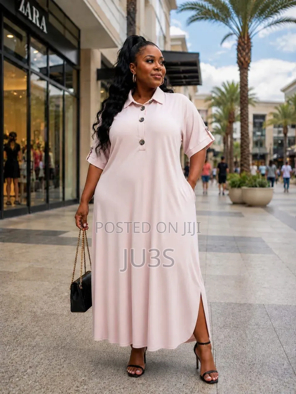 Shein Curve+ Plus-Size Shirt Dress