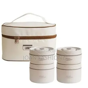 5 in 1 Food Flask With an Insulated Bag Carrier-Multi Colours