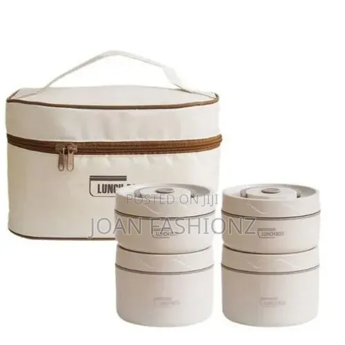 5 in 1 Food Flask With an Insulated Bag Carrier-Multi Colours