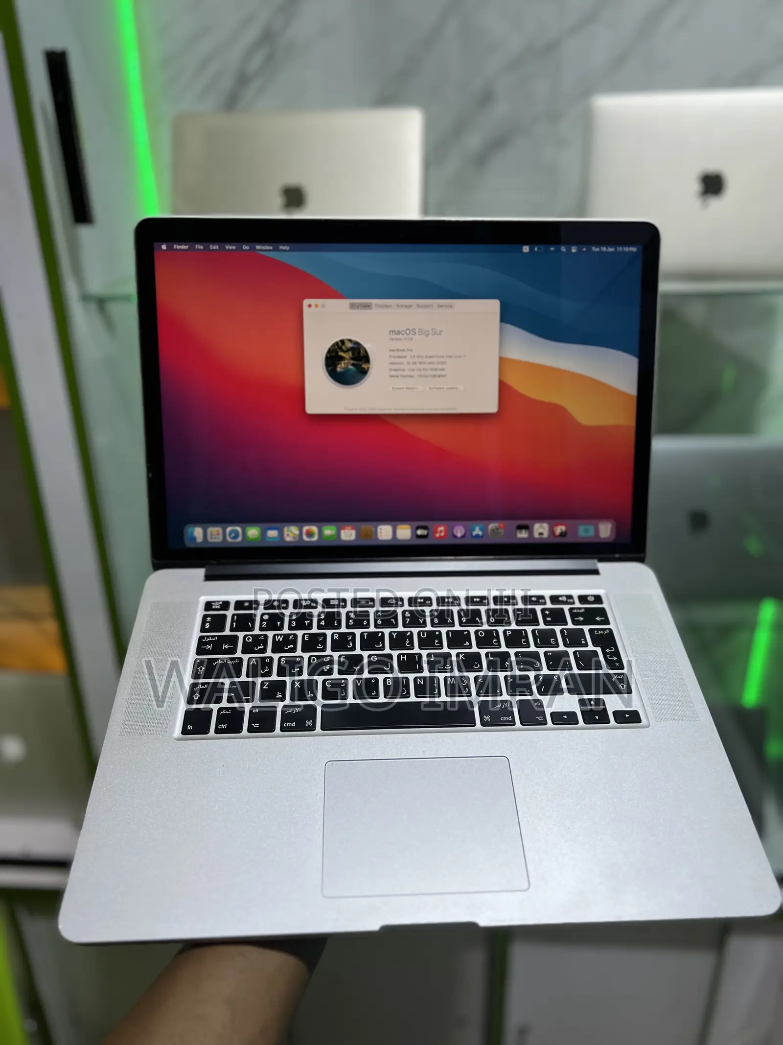 Laptop Apple MacBook Pro 2015 16GB Intel Core i7 SSD 512GB