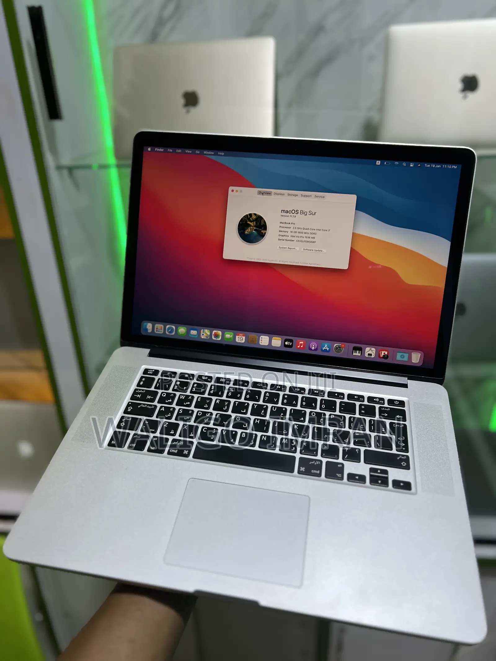 Laptop Apple MacBook Pro 2015 16GB Intel Core i7 SSD 512GB