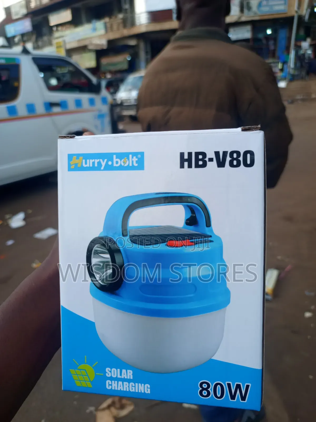Hurry-Bolt Hb-V80, Solar-Rechargeable Led Lantern and Torch.