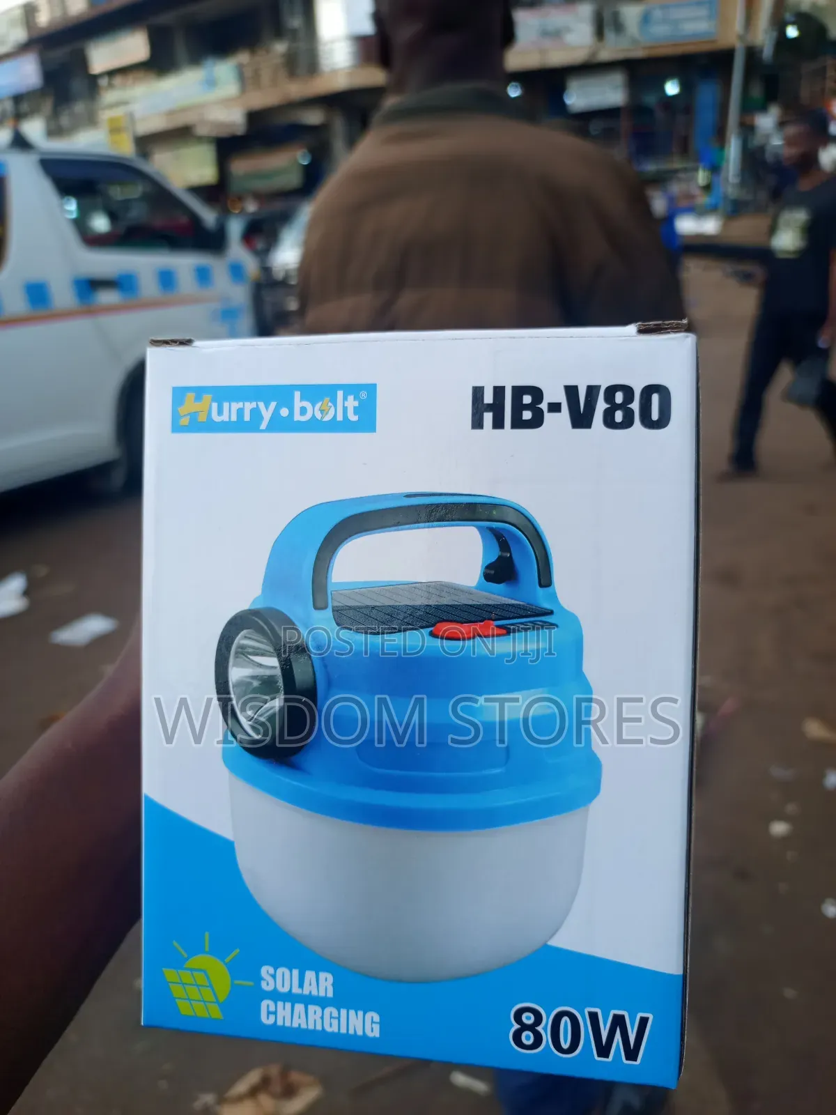 Hurry-Bolt Hb-V80, Solar-Rechargeable Led Lantern and Torch.