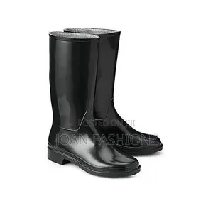 Waterproof PVC Rain Gumboots Garden \Site Boots-Black