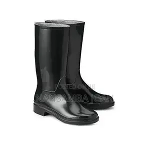 Waterproof PVC Rain Gumboots Garden \Site Boots-Black