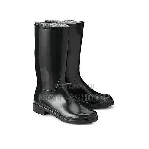 Waterproof PVC Rain Gumboots Garden \Site Boots-Black