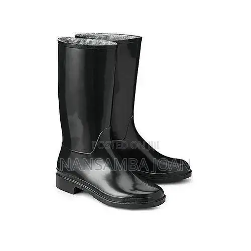 Waterproof PVC Rain Gumboots Garden \Site Boots-Black