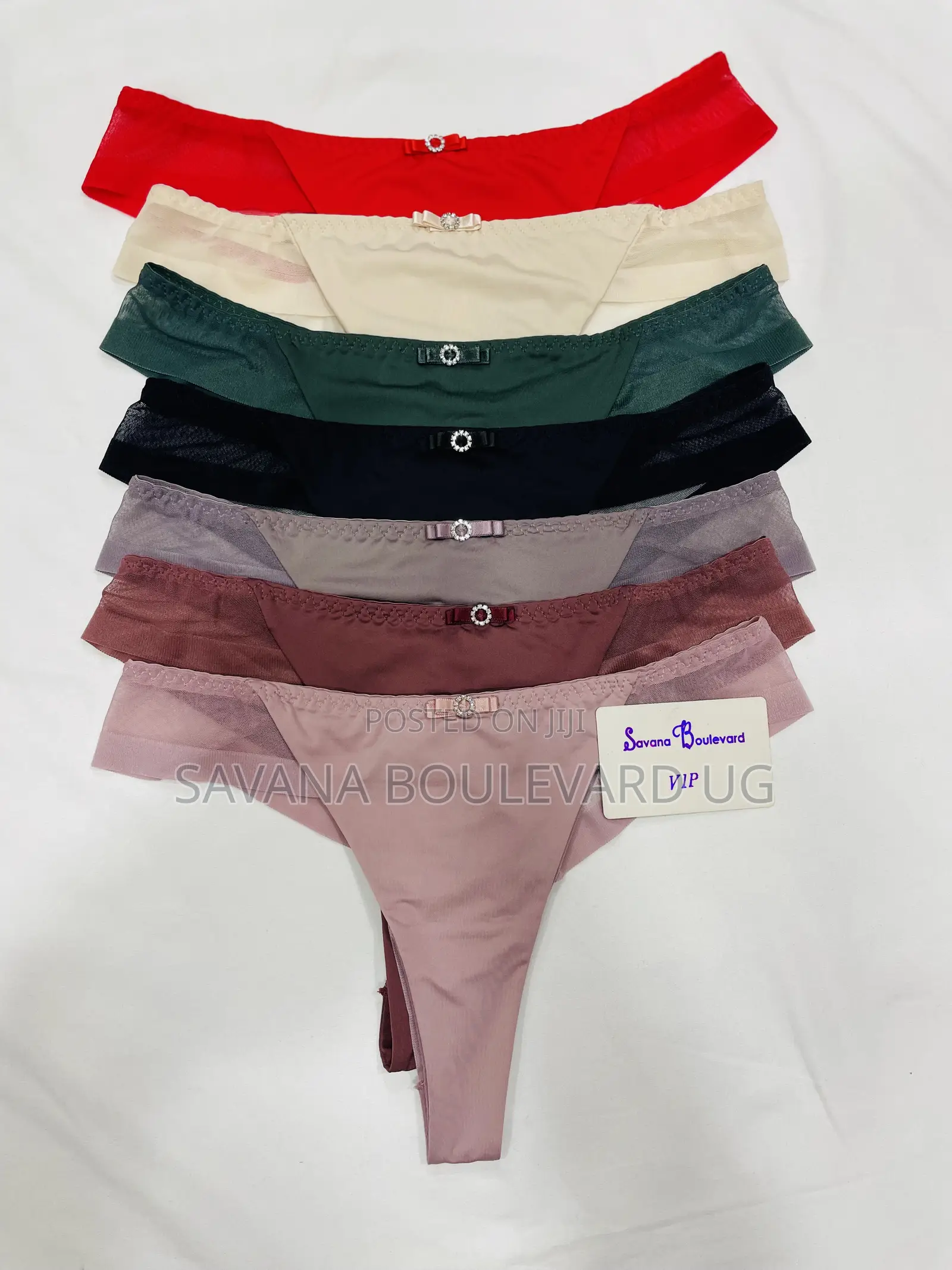 Savana Sheer Mesh Panel Thongs