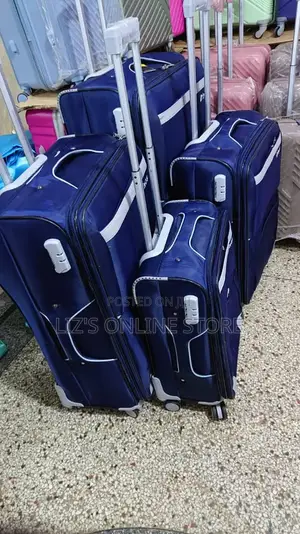 Travel Luggage 4 Piece Softside Expandable Lightweight Suitcase Sets