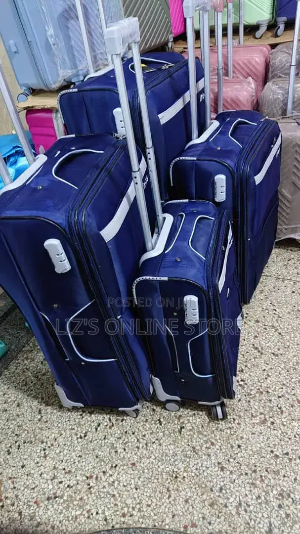 Travel Luggage 4 Piece Softside Expandable Lightweight Suitcase Sets