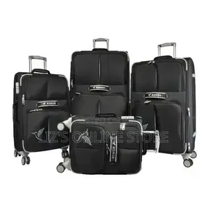 Travel Luggage 4 Piece Softside Expandable Lightweight Suitcase Sets