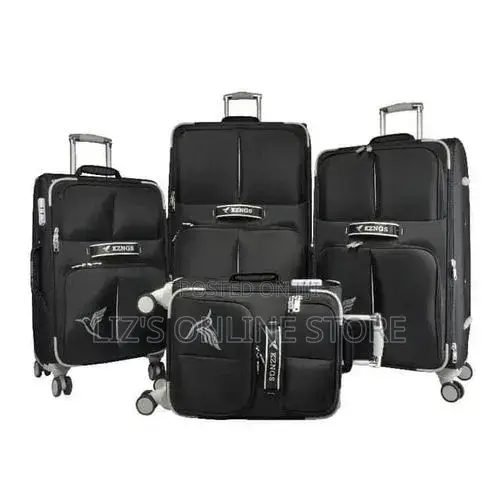 Travel Luggage 4 Piece Softside Expandable Lightweight Suitcase Sets