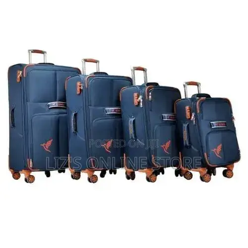 Travel Luggage 4 Piece Softside Expandable Lightweight Suitcase Sets
