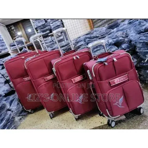 Travel Luggage 4 Piece Softside Expandable Lightweight Suitcase Sets