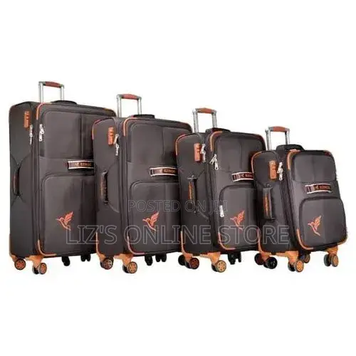 Travel Luggage 4 Piece Softside Expandable Lightweight Suitcase Sets