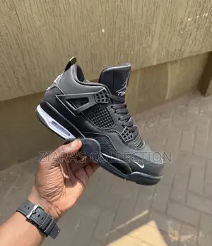Nigel Sylvester Nike Air Jordan 4 Retro Sneakers in Black