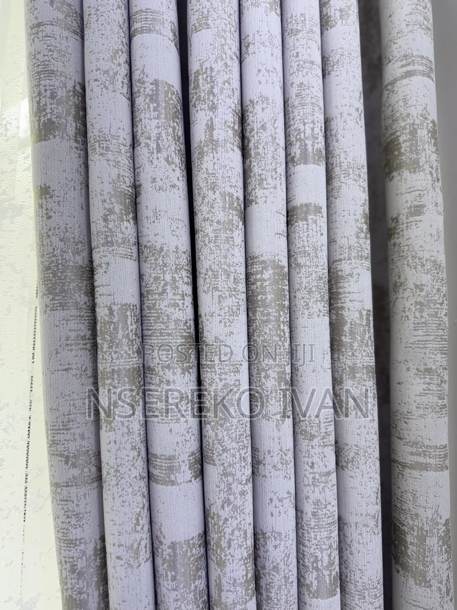 Gray Designed Curtains