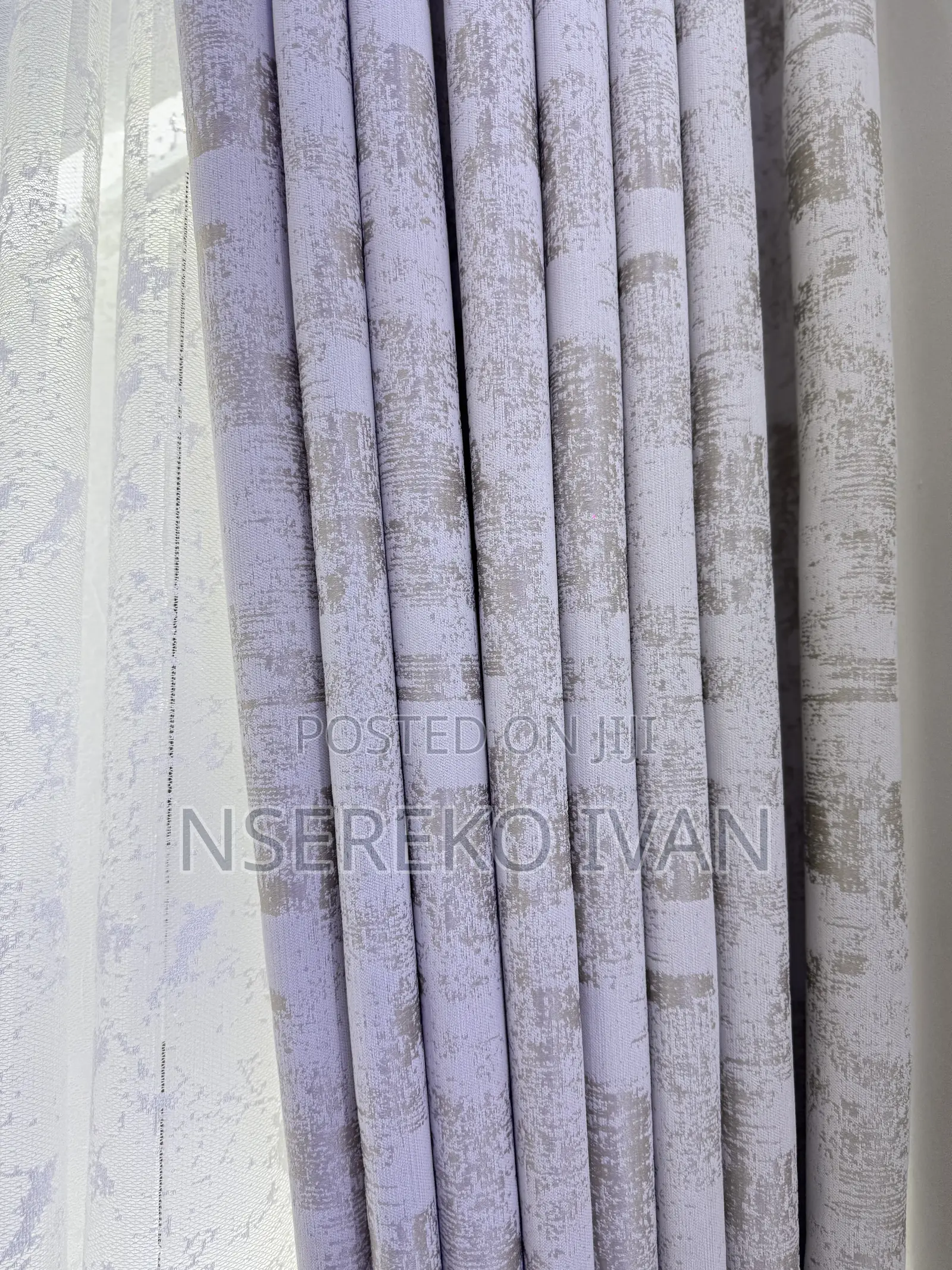 Gray Designed Curtains