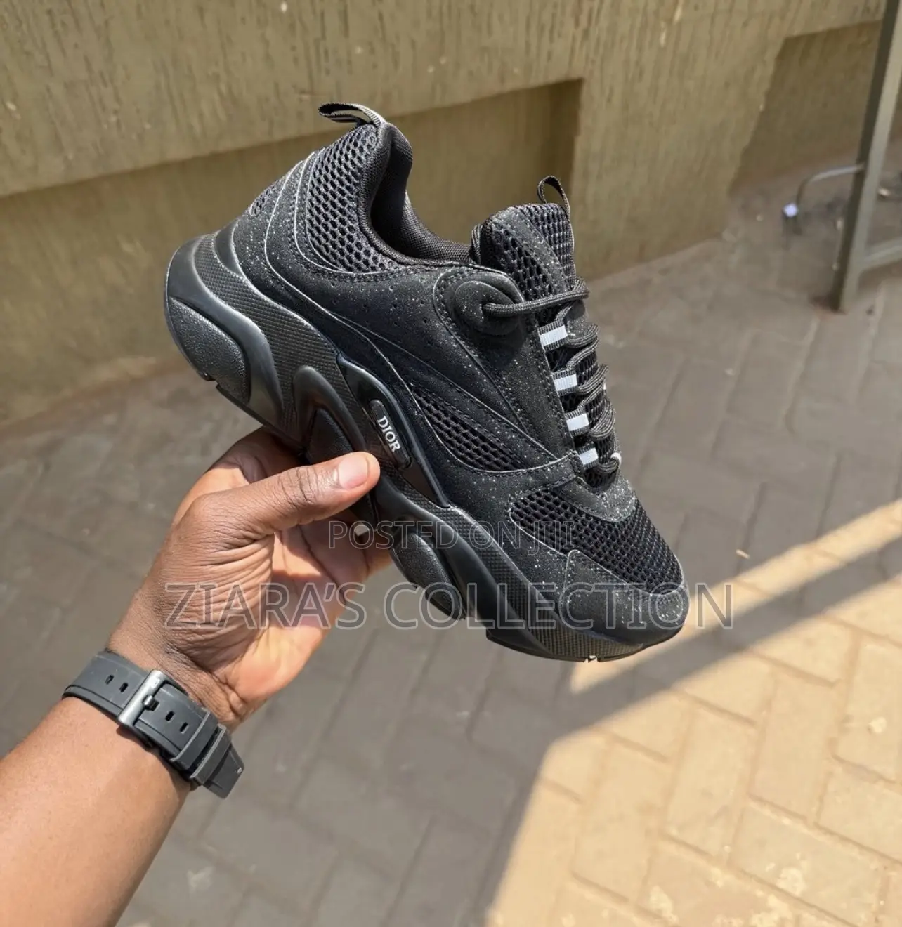 Full Black Dior B22 Sneakers