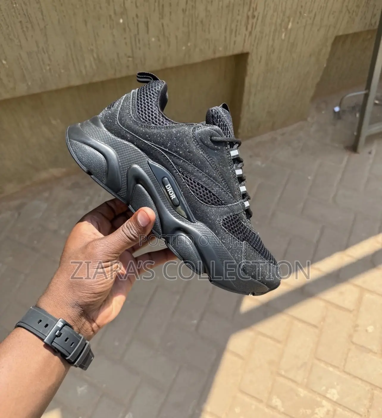Full Black Dior B22 Sneakers