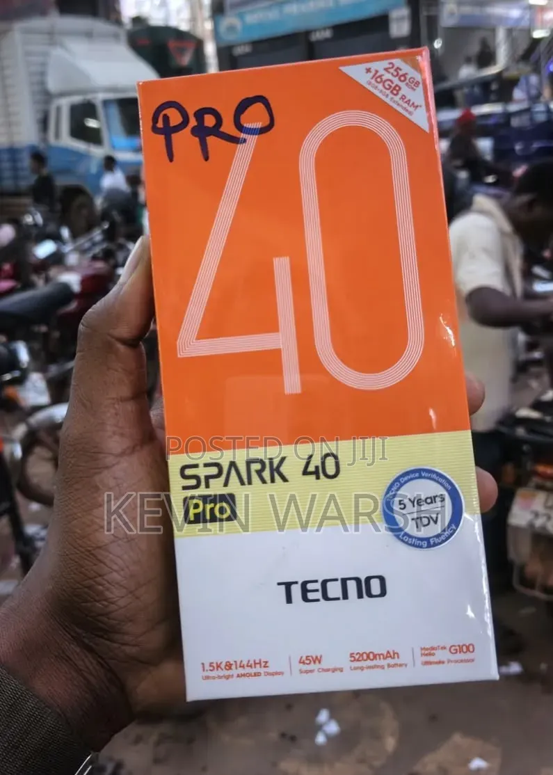 New Tecno Spark 40 Pro 256 GB Black