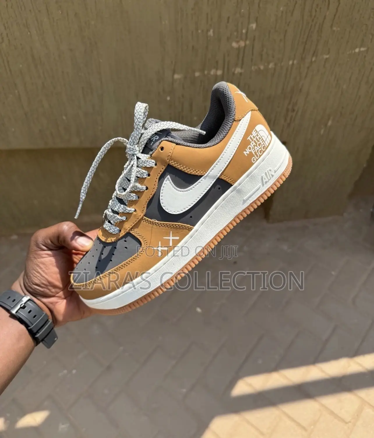 Original Brand New Nike Air Force 1xthe North Face X Gucci Sneakers
