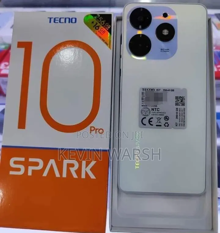 New Tecno Spark 10 Pro 256 GB White