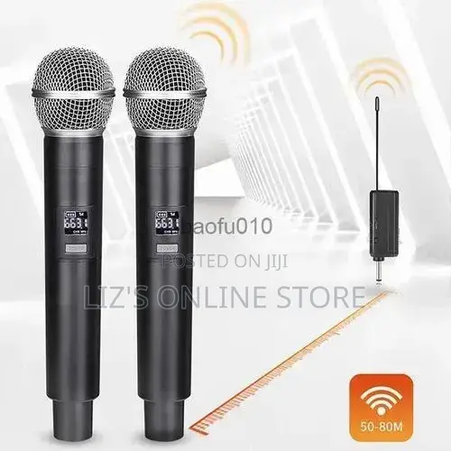 Karaoke Dual Wireless Microphone Handheld Dynamic